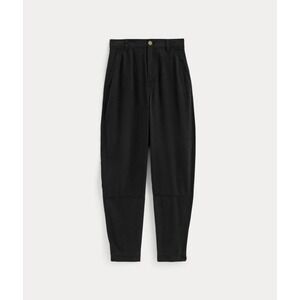Everlane The Way-High Drape Pant Black Pleated High Rise Tapered Trousers Size 2